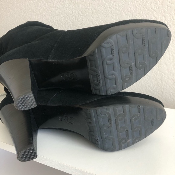 Charles David Black Suede Boots size 10 free shipping! - Picture 7 of 12